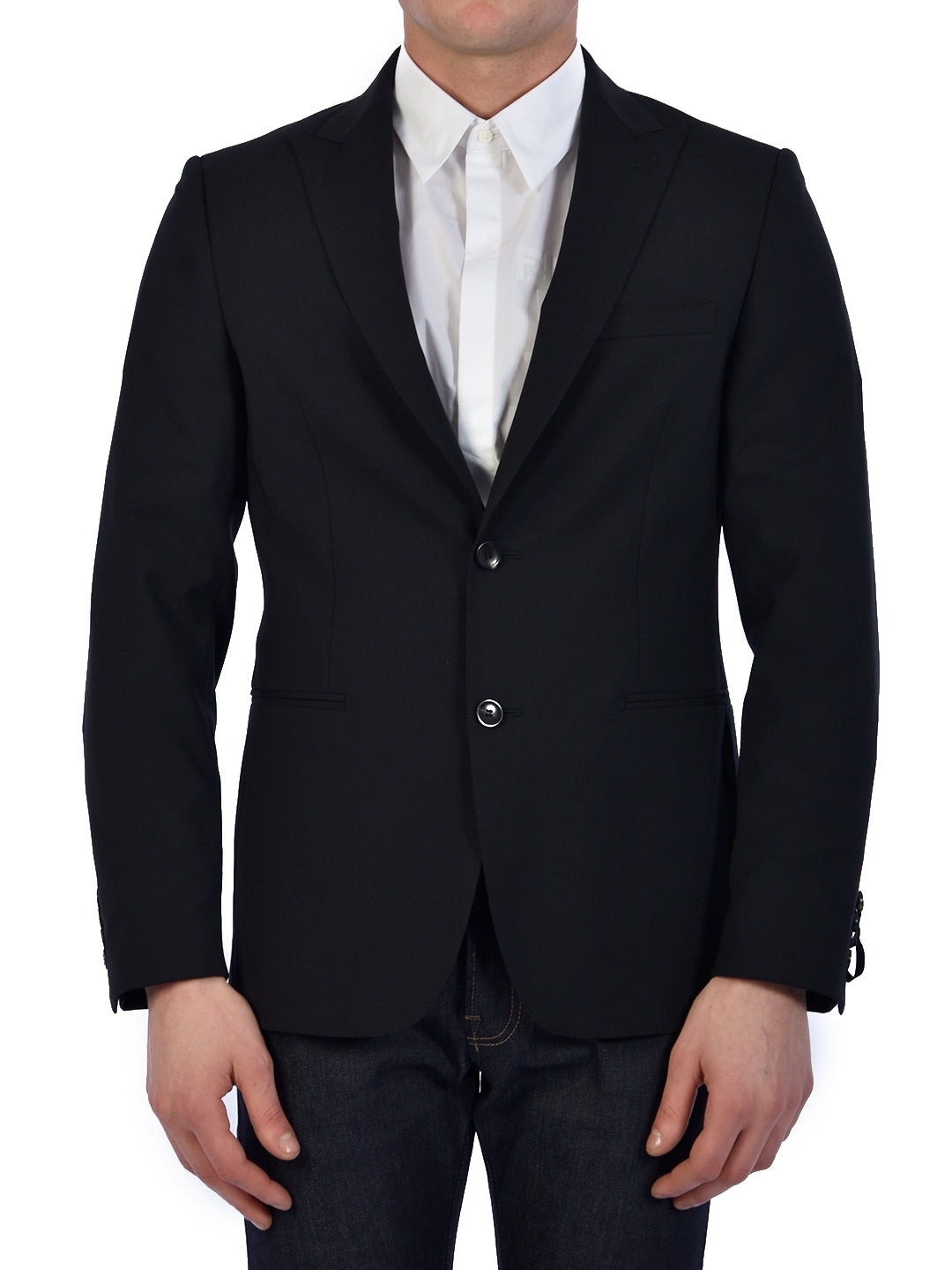 TONELLO-OUTLET-SALE-Black Wool Jacket-ARCHIVIST