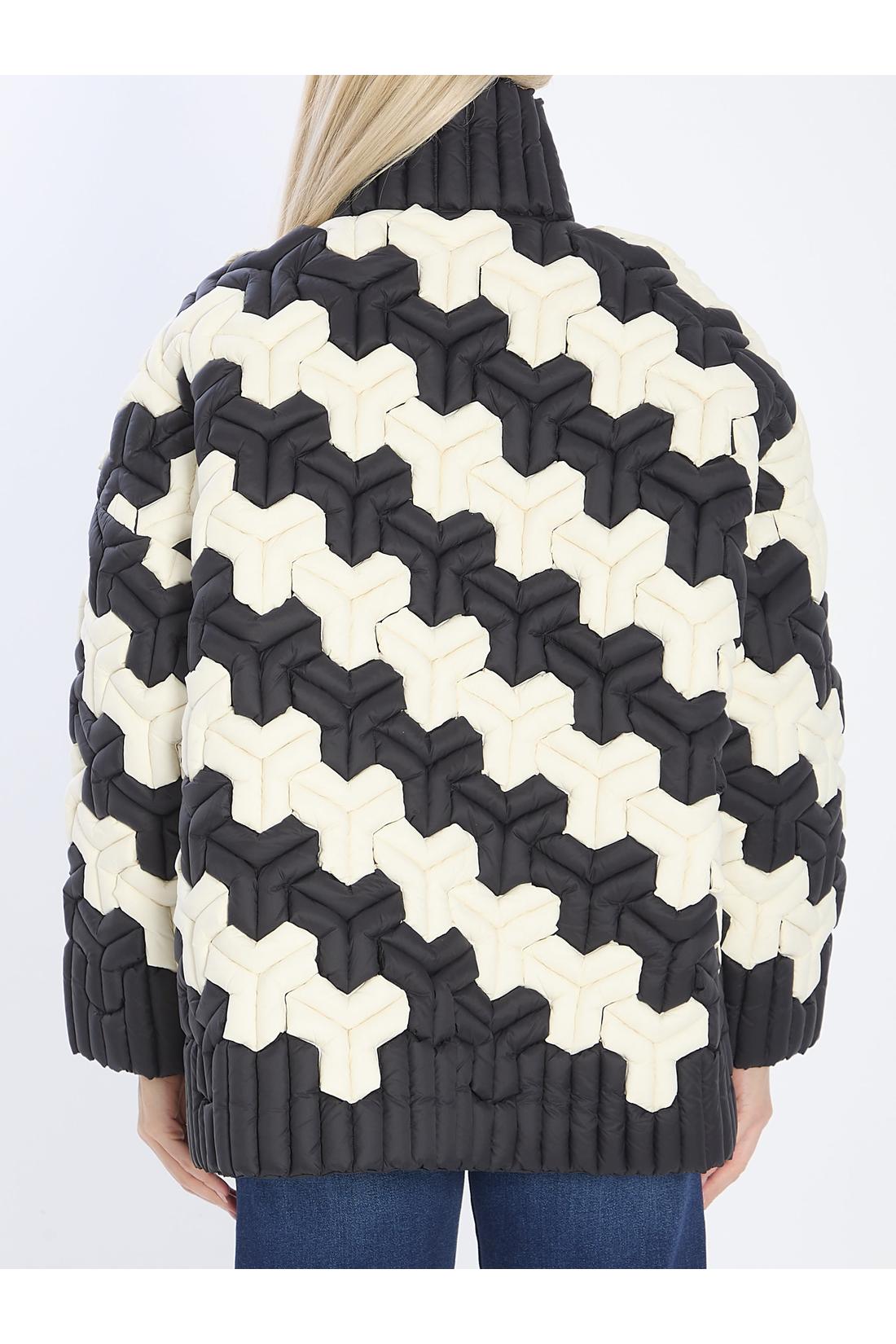 Raxxy-OUTLET-SALE-Black and white puffer jacket-ARCHIVIST