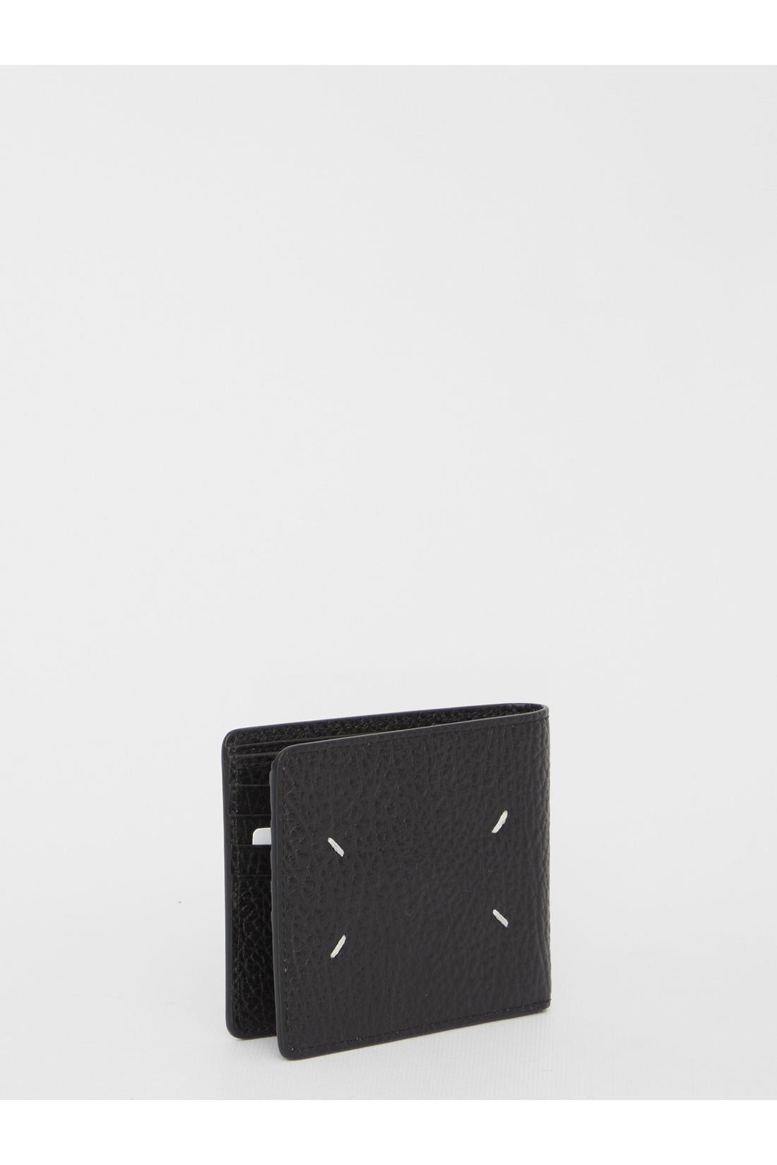 Maison Margiela-OUTLET-SALE-Black bi-fold wallet-ARCHIVIST