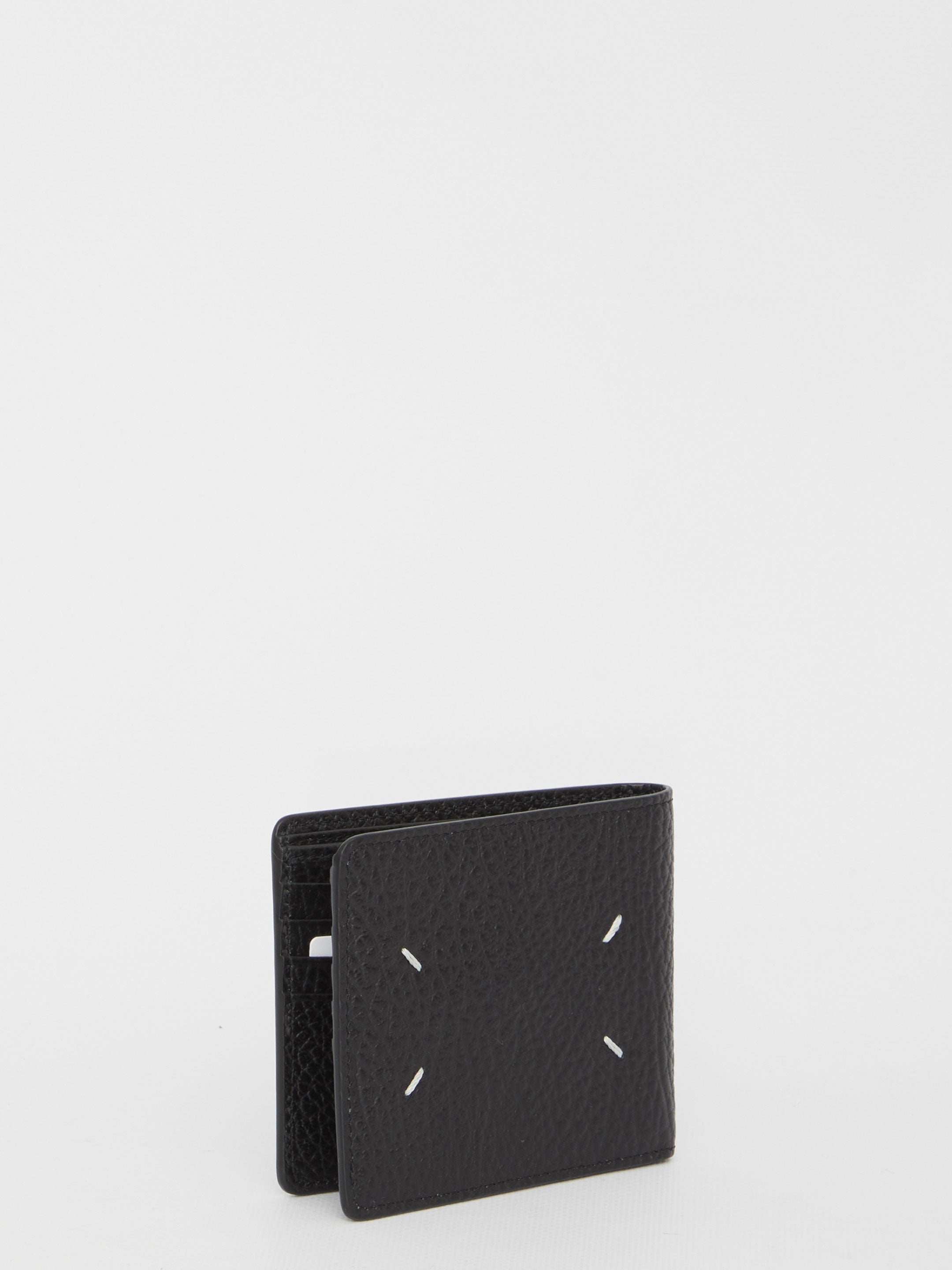 Maison Margiela-OUTLET-SALE-Black bi-fold wallet-ARCHIVIST