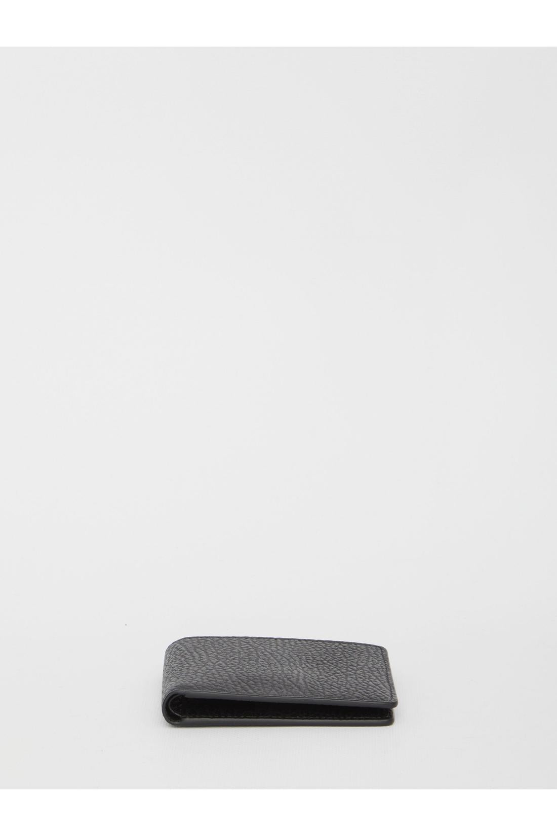 Maison Margiela-OUTLET-SALE-Black bi-fold wallet-ARCHIVIST