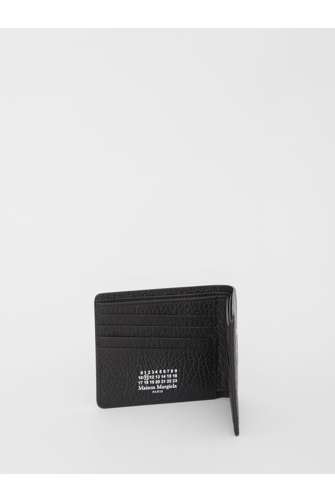 Maison Margiela-OUTLET-SALE-Black bi-fold wallet-ARCHIVIST