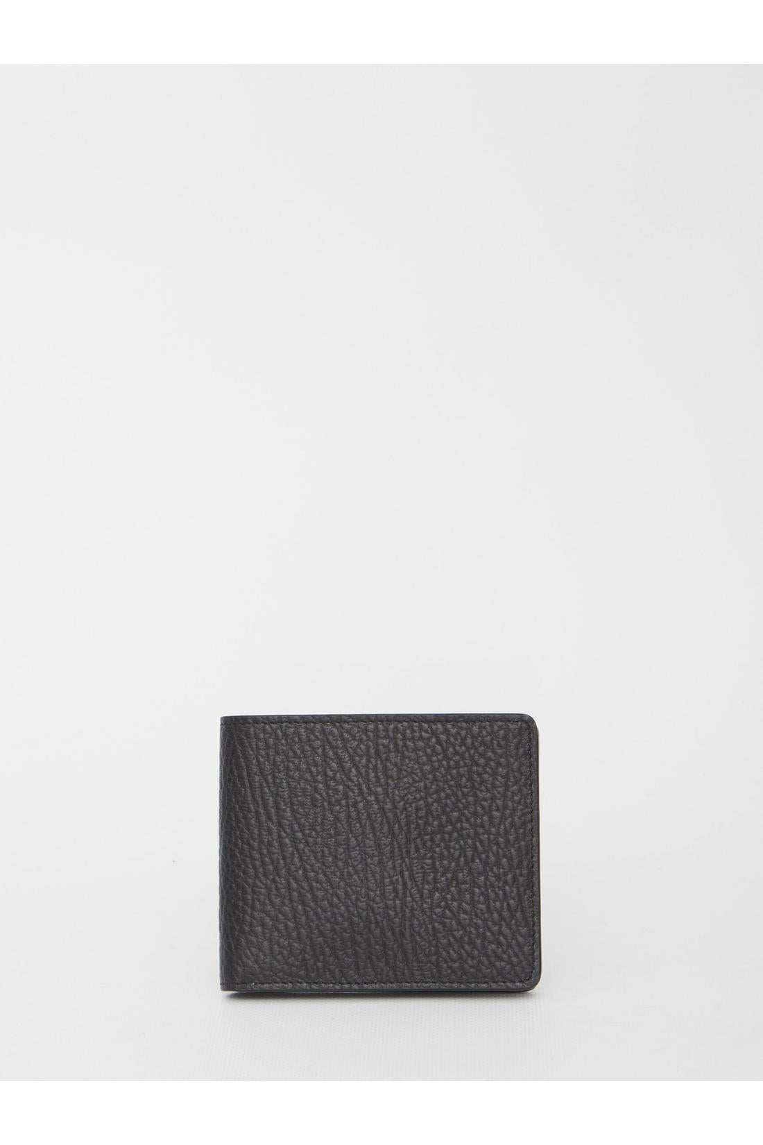 Maison Margiela-OUTLET-SALE-Black bi-fold wallet-ARCHIVIST