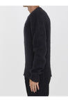 AMI PARIS-OUTLET-SALE-Black brushed sweater-ARCHIVIST