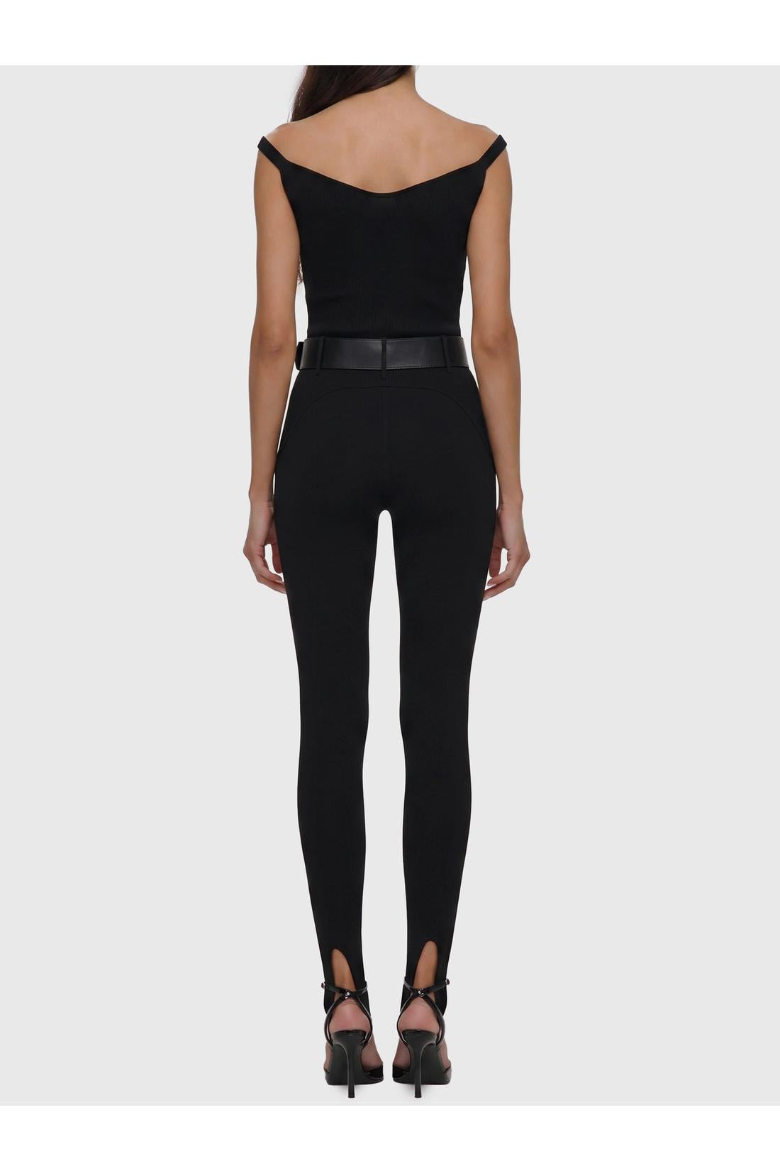 Self Portrait-OUTLET-SALE-Black knit top-ARCHIVIST