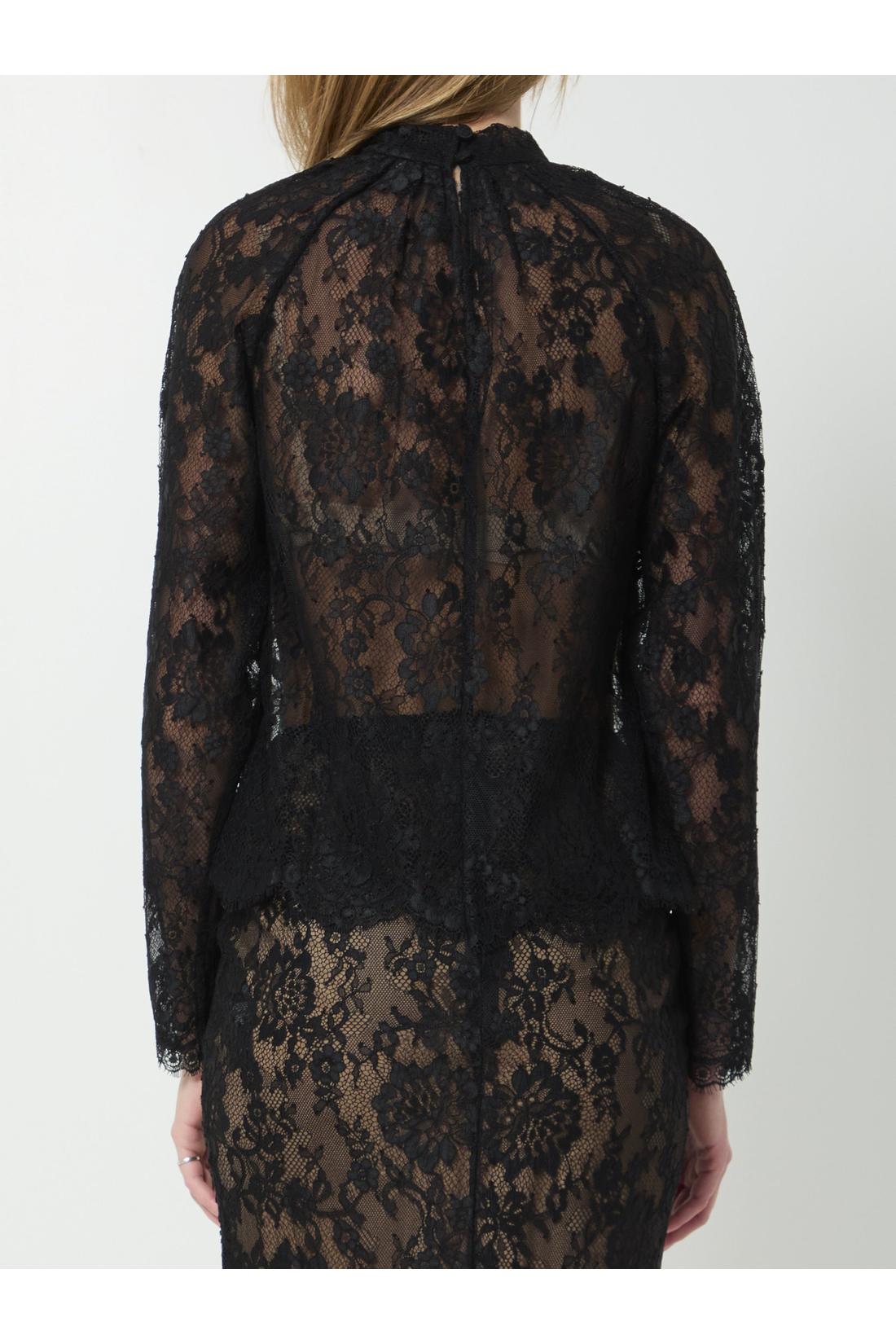 Self Portrait-OUTLET-SALE-Black lace blouse-ARCHIVIST