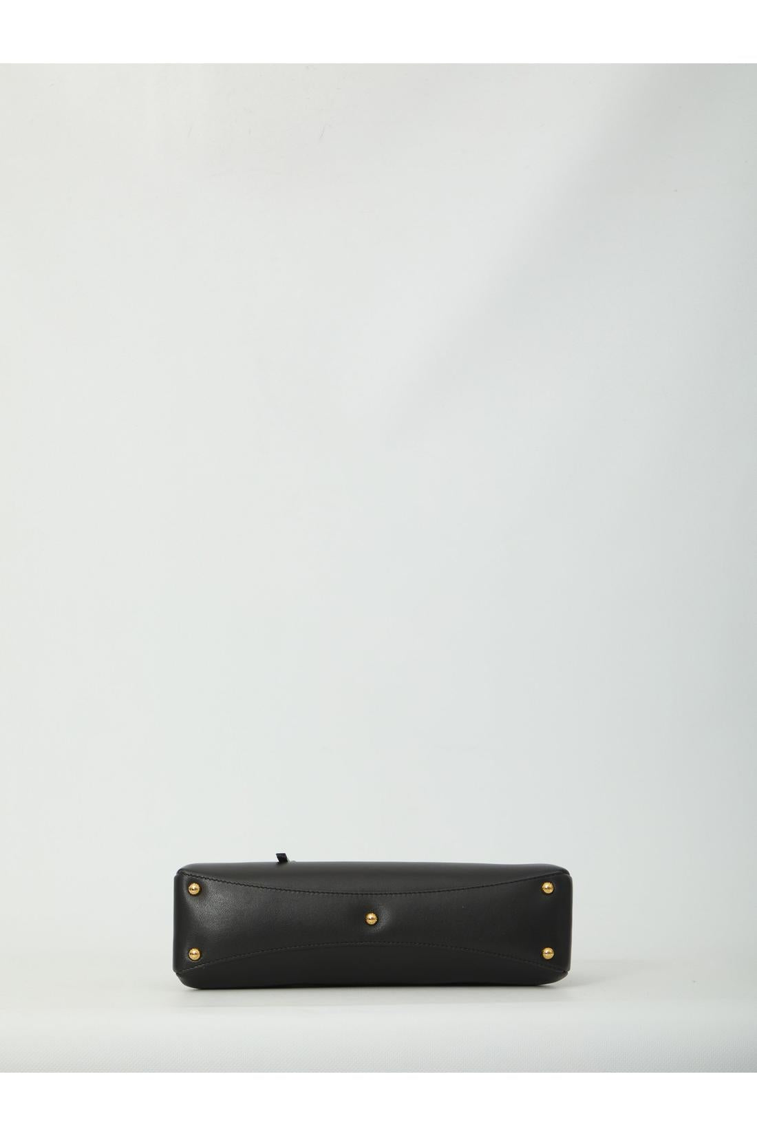 Dolce & Gabbana-OUTLET-SALE-Black lambskin shoulder bag-ARCHIVIST