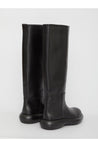 JIL SANDER-OUTLET-SALE-Black leather boots-ARCHIVIST