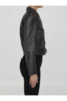 Golden Goose-OUTLET-SALE-Black leather jacket-ARCHIVIST