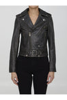 Golden Goose-OUTLET-SALE-Black leather jacket-ARCHIVIST