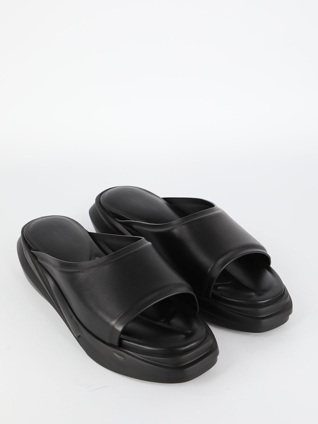 ALYX-OUTLET-SALE-Black leather sandals-ARCHIVIST