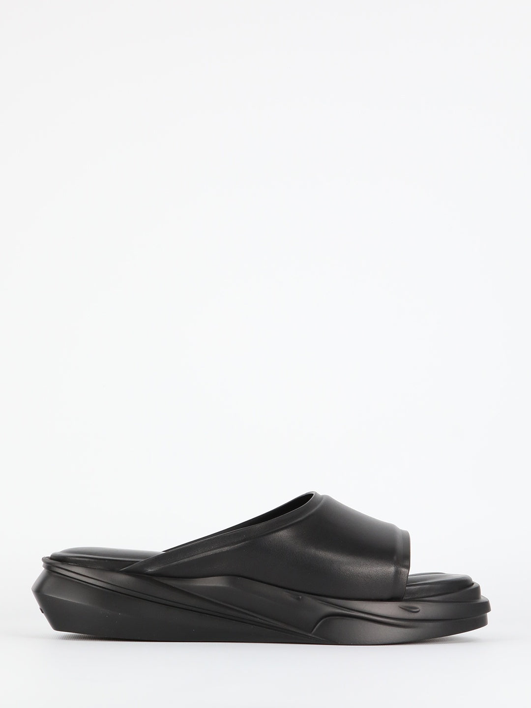 ALYX-OUTLET-SALE-Black leather sandals-ARCHIVIST