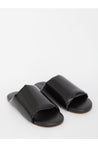 BOTTEGA VENETA-OUTLET-SALE-Black leather slides-ARCHIVIST