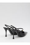Dolce & Gabbana-OUTLET-SALE-Black leather slingback pumps-ARCHIVIST