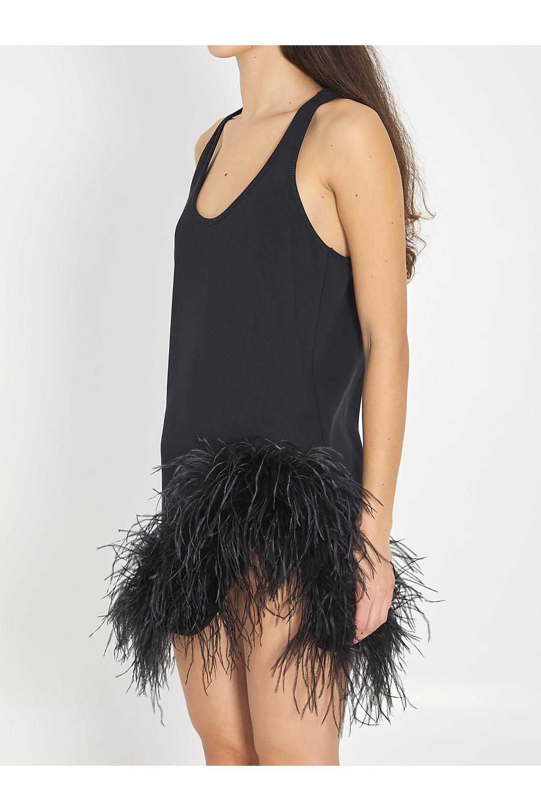 The Attico-OUTLET-SALE-Black mini dress-ARCHIVIST