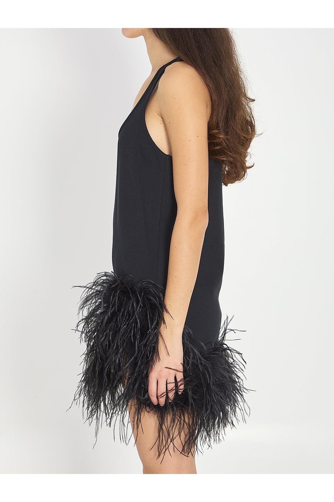 The Attico-OUTLET-SALE-Black mini dress-ARCHIVIST