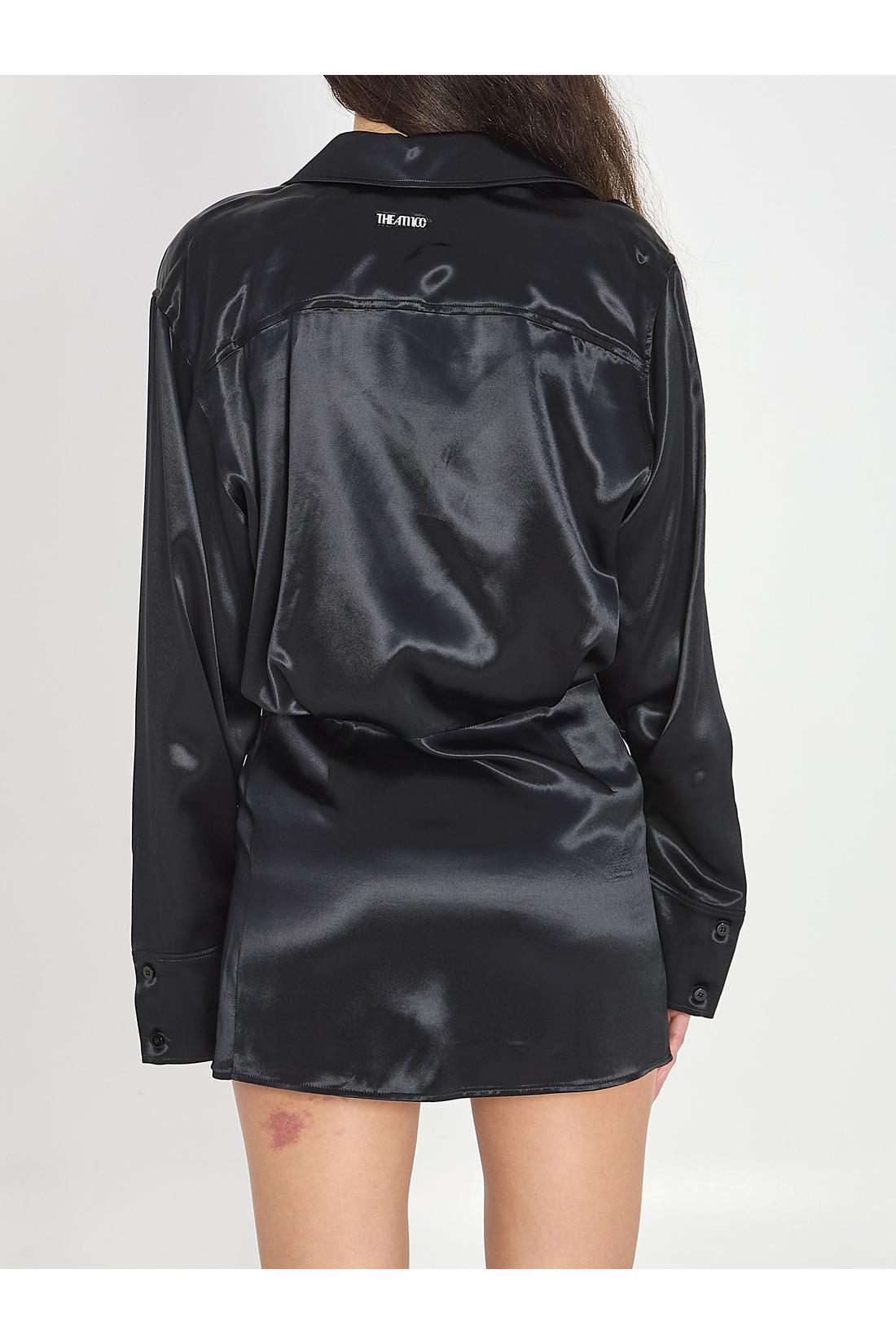 The Attico-OUTLET-SALE-Black mini dress-ARCHIVIST