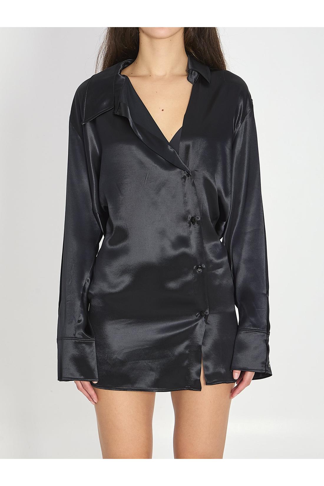 The Attico-OUTLET-SALE-Black mini dress-ARCHIVIST