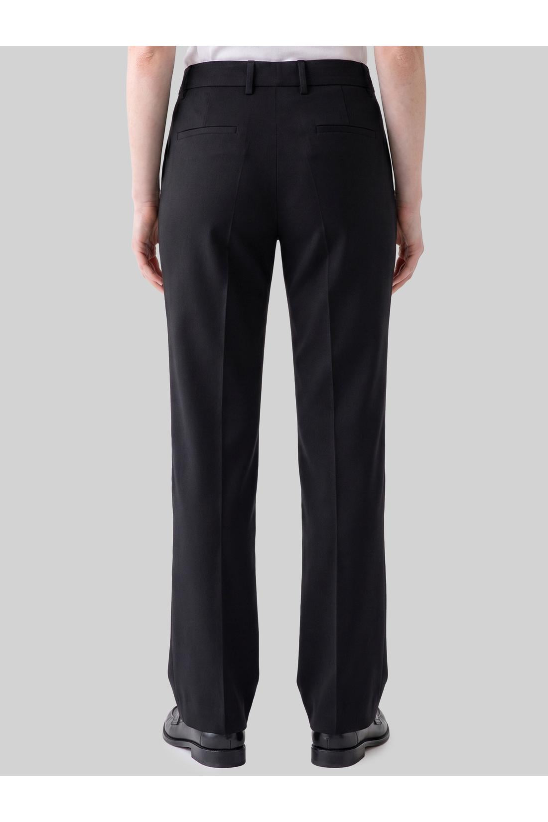 Sutton new york-OUTLET-SALE-Black stretch canvas trousers-ARCHIVIST