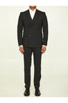 TONELLO-OUTLET-SALE-Black stretch wool suit-ARCHIVIST