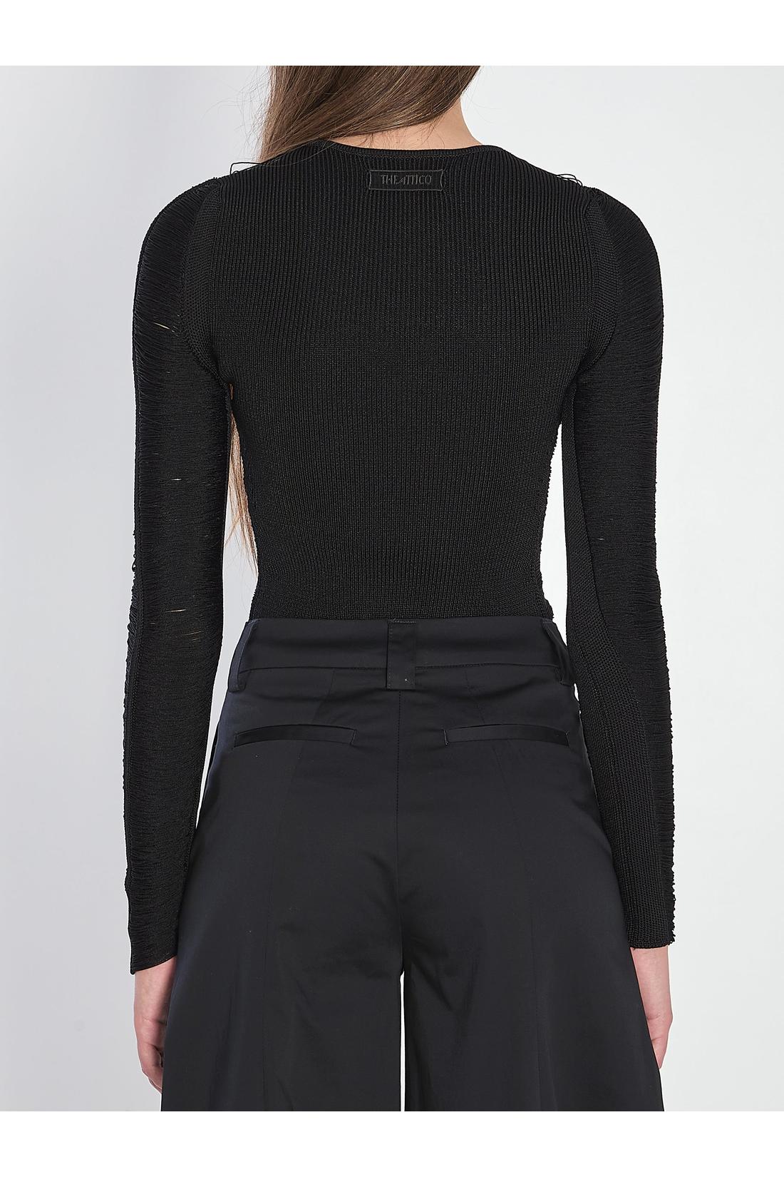 The Attico-OUTLET-SALE-Black sweater-ARCHIVIST