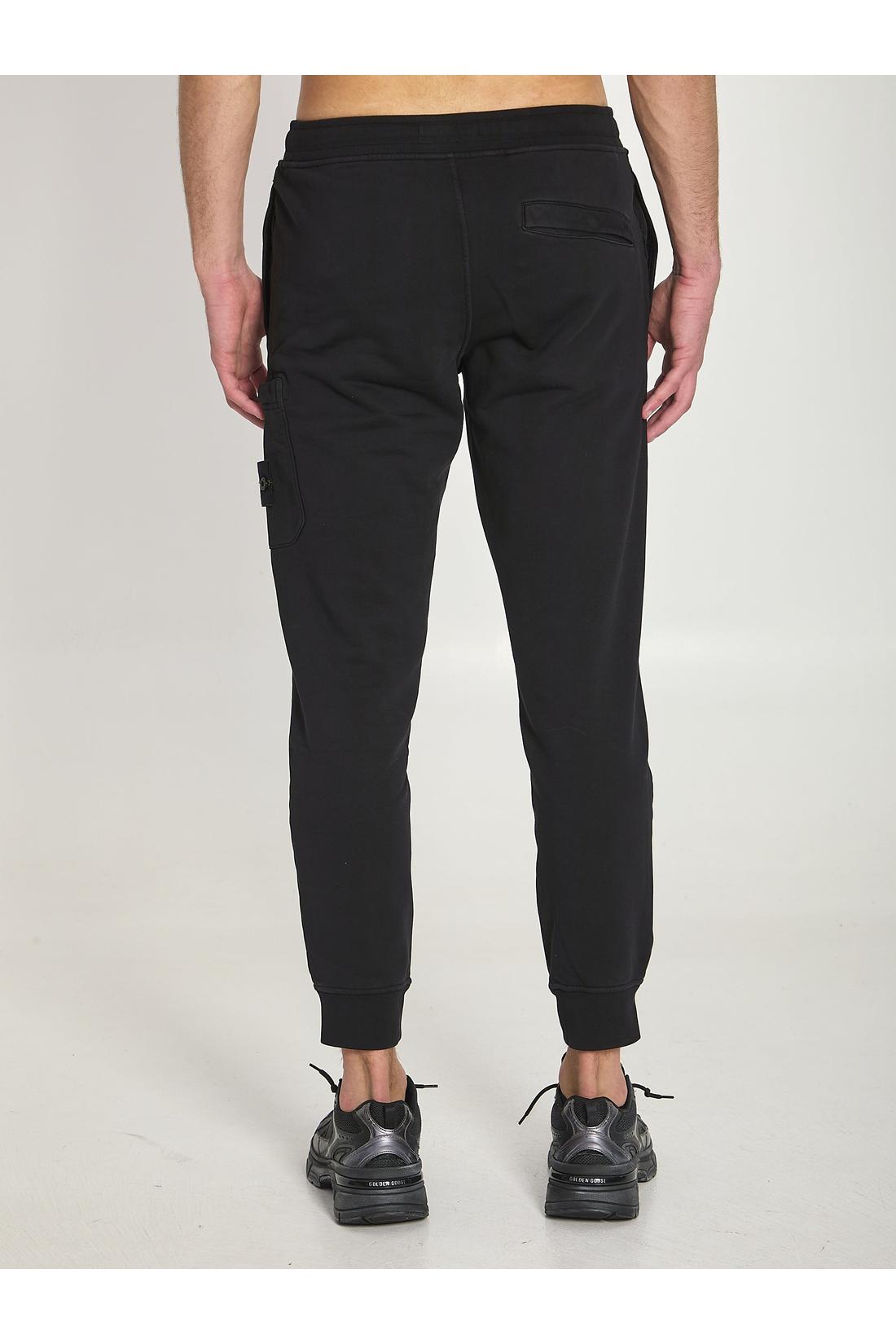 Stone Island-OUTLET-SALE-Black sweatpants-ARCHIVIST