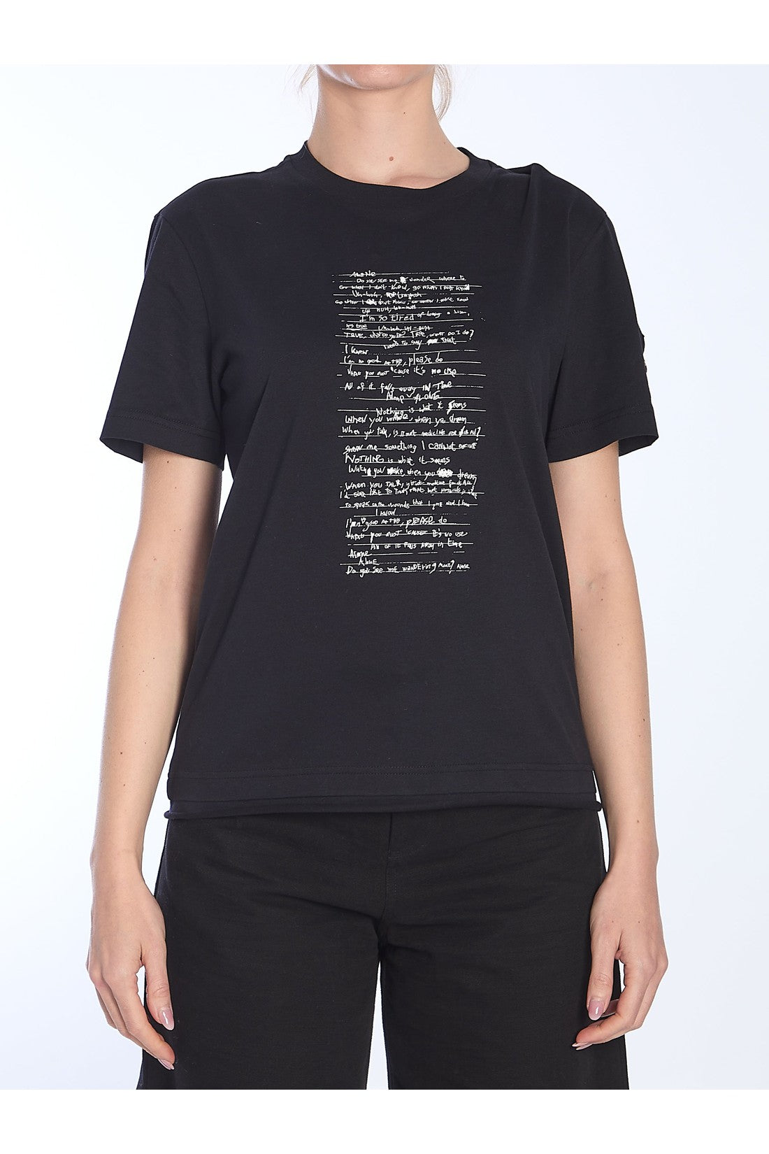 Moncler Willow Smith-OUTLET-SALE-Black t-shirt-ARCHIVIST