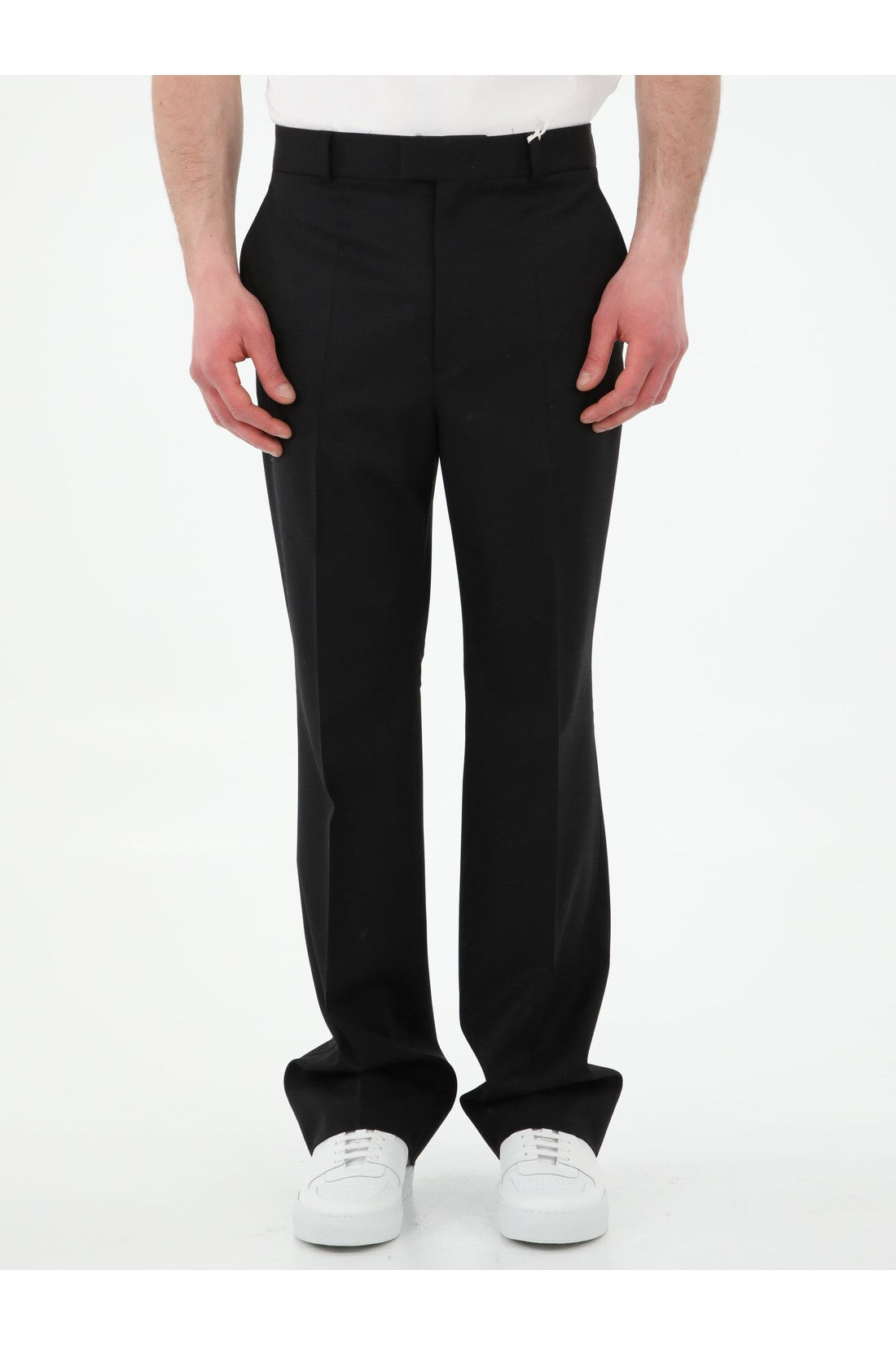 Valentino Garavani-OUTLET-SALE-Black tailored trousers-ARCHIVIST