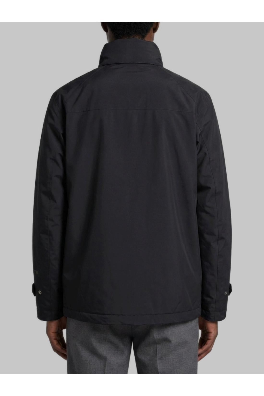 Herno-OUTLET-SALE-Black technical jacket-ARCHIVIST