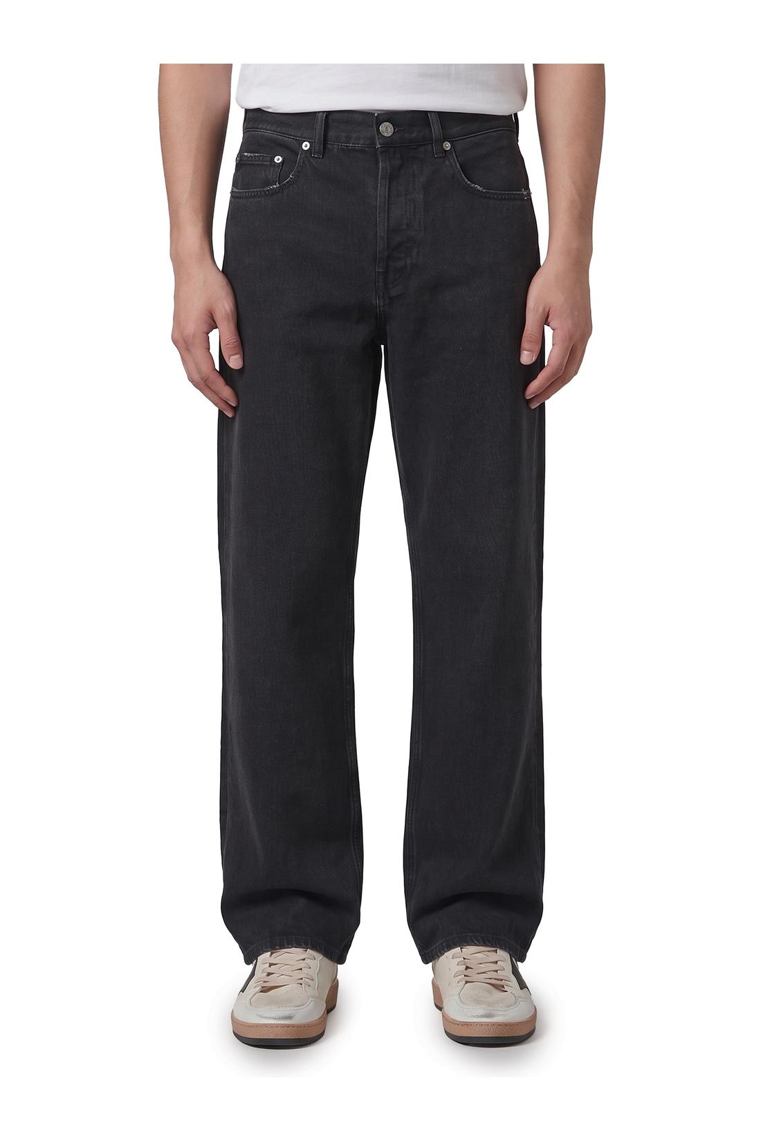 Golden Goose-OUTLET-SALE-Black vintage-effect jeans-ARCHIVIST