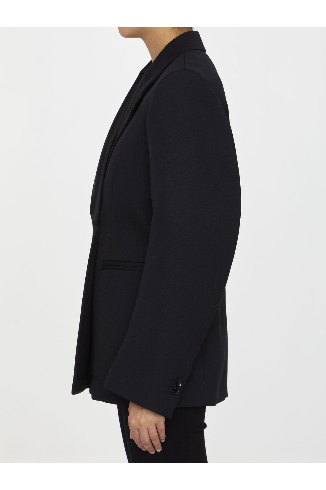 BOTTEGA VENETA-OUTLET-SALE-Black wool jacket-ARCHIVIST