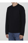 TEN C-OUTLET-SALE-Black wool jumper-ARCHIVIST