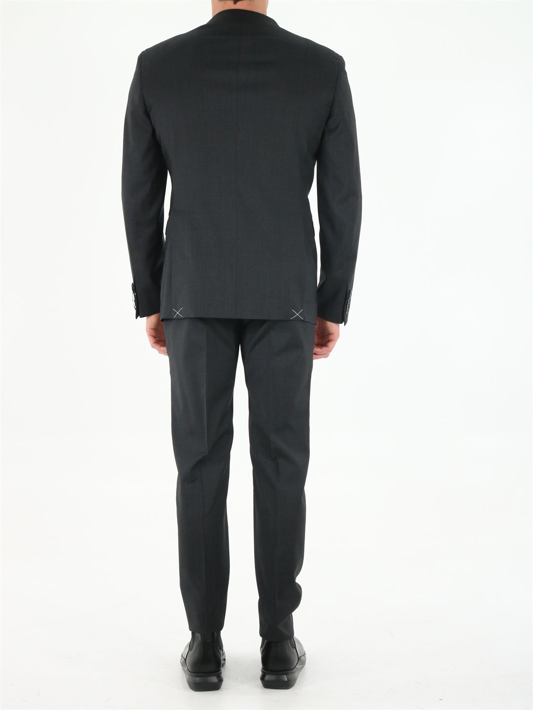 TONELLO-OUTLET-SALE-Black wool suit-ARCHIVIST