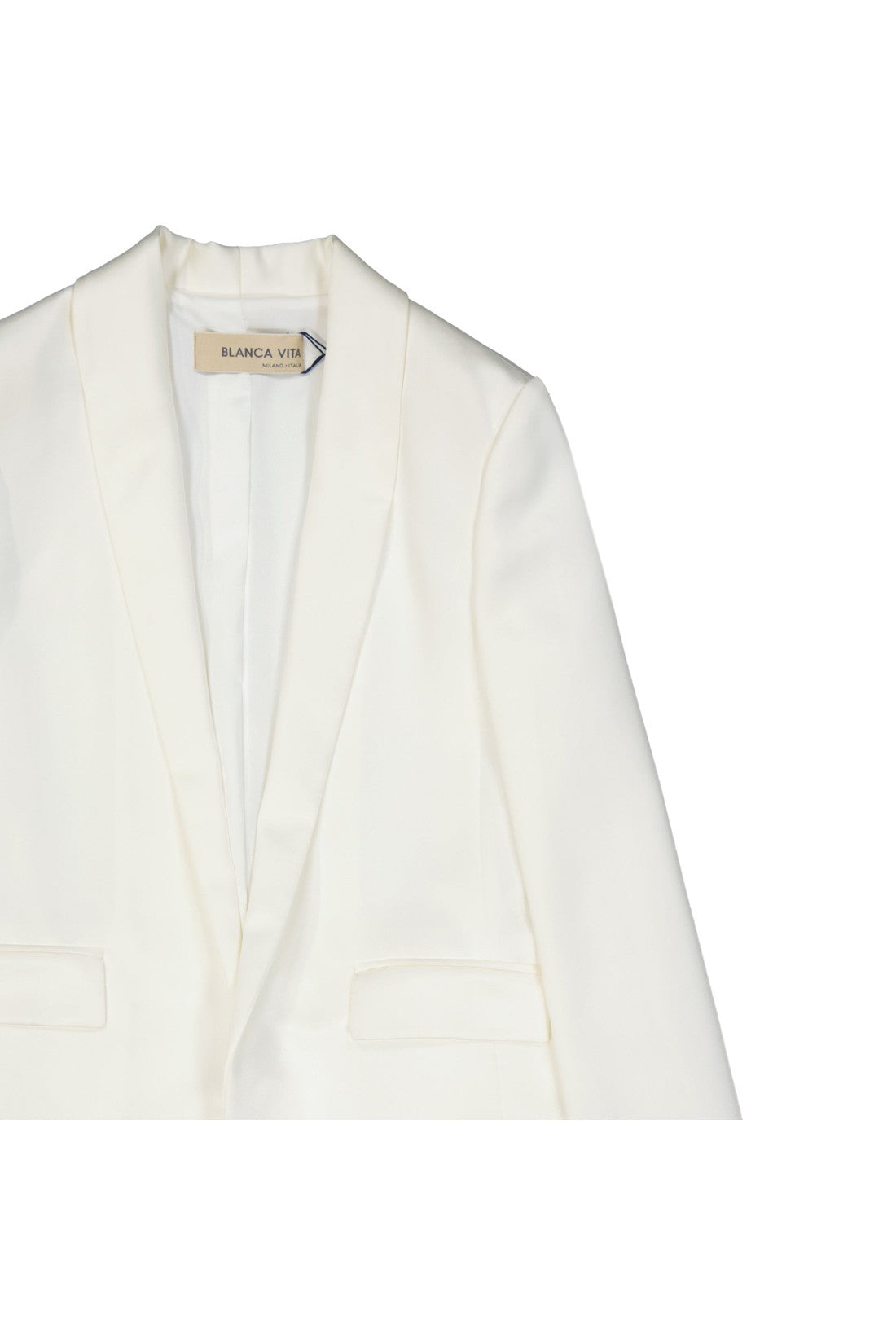 Blanca Vita-OUTLET-SALE-Blanca Vita Satin Effect Jacket-ARCHIVIST