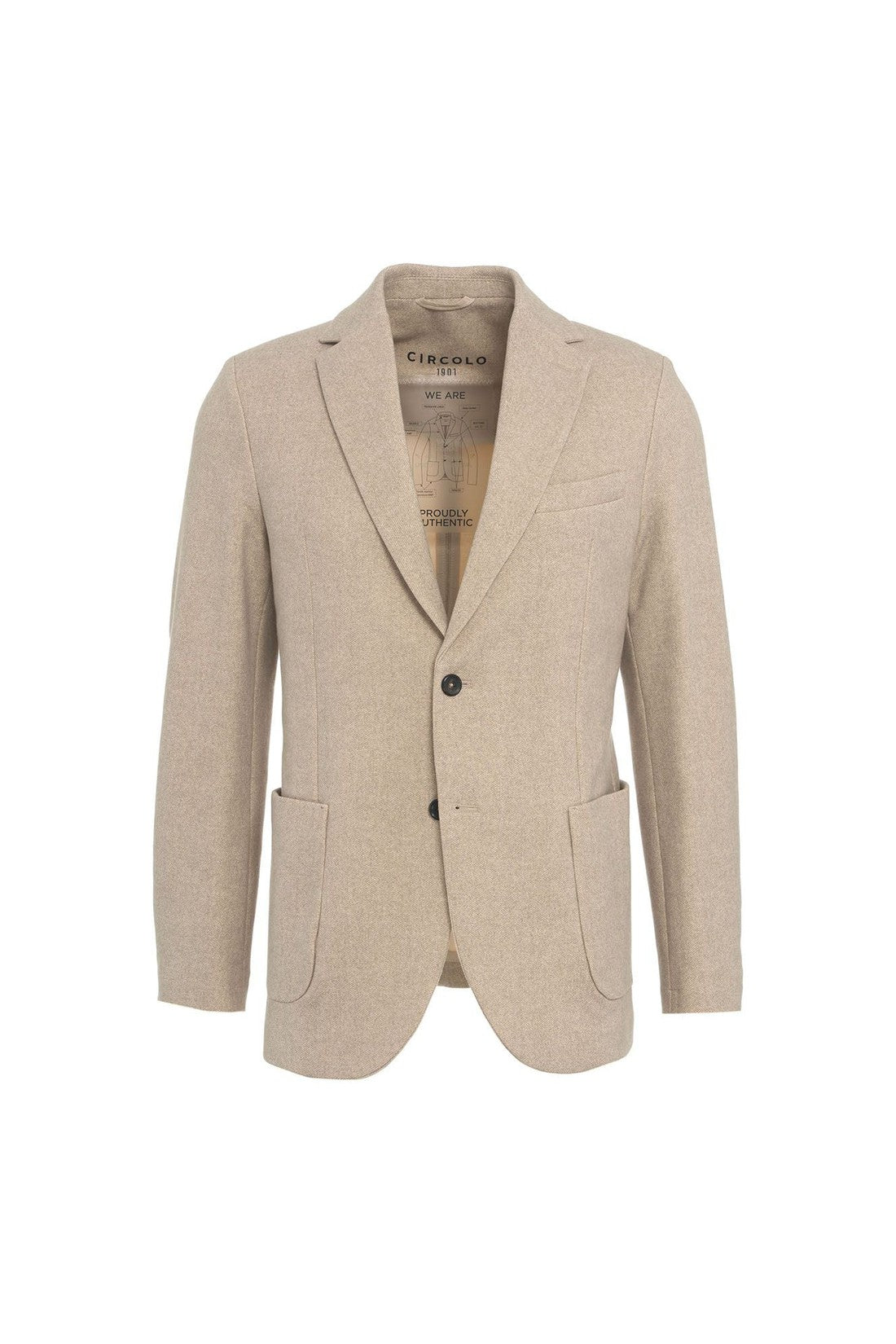 Circolo 1901-OUTLET-SALE-Blazer BEIGE-ARCHIVIST