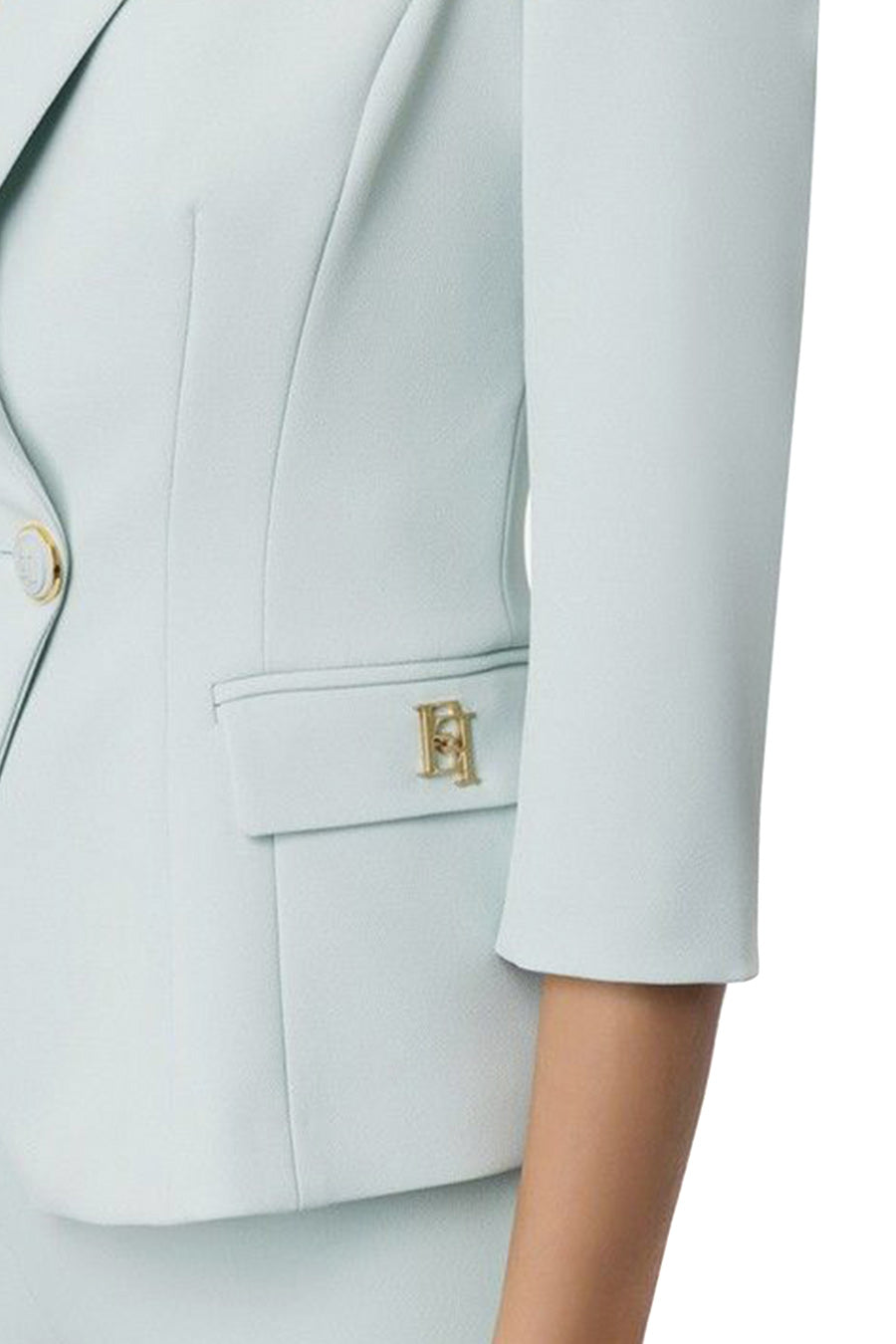 Elisabetta Franchi-OUTLET-SALE-Blazer BLAU-ARCHIVIST