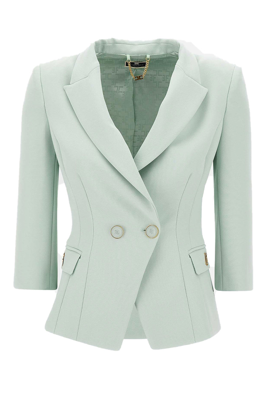 Elisabetta Franchi-OUTLET-SALE-Blazer BLAU-ARCHIVIST