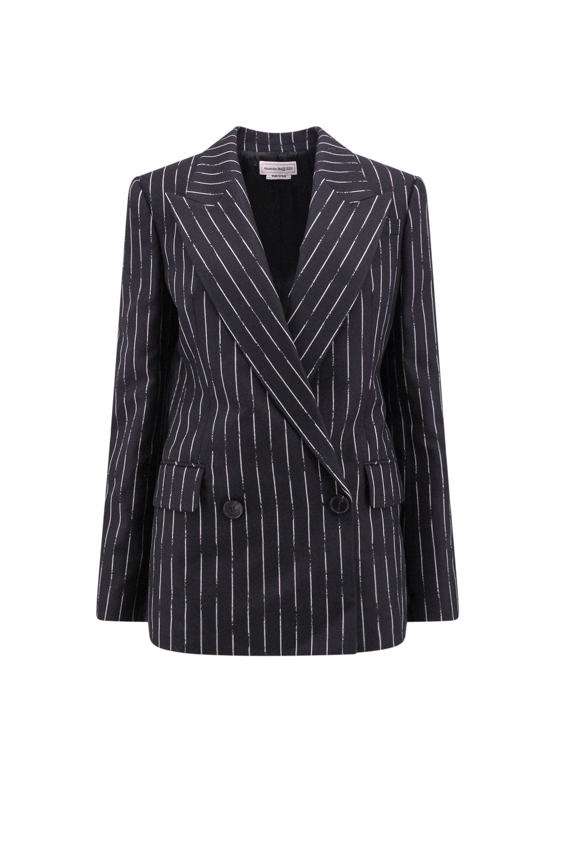 ALEXANDER MCQUEEN-OUTLET-SALE-Blazer Schwarz-ARCHIVIST