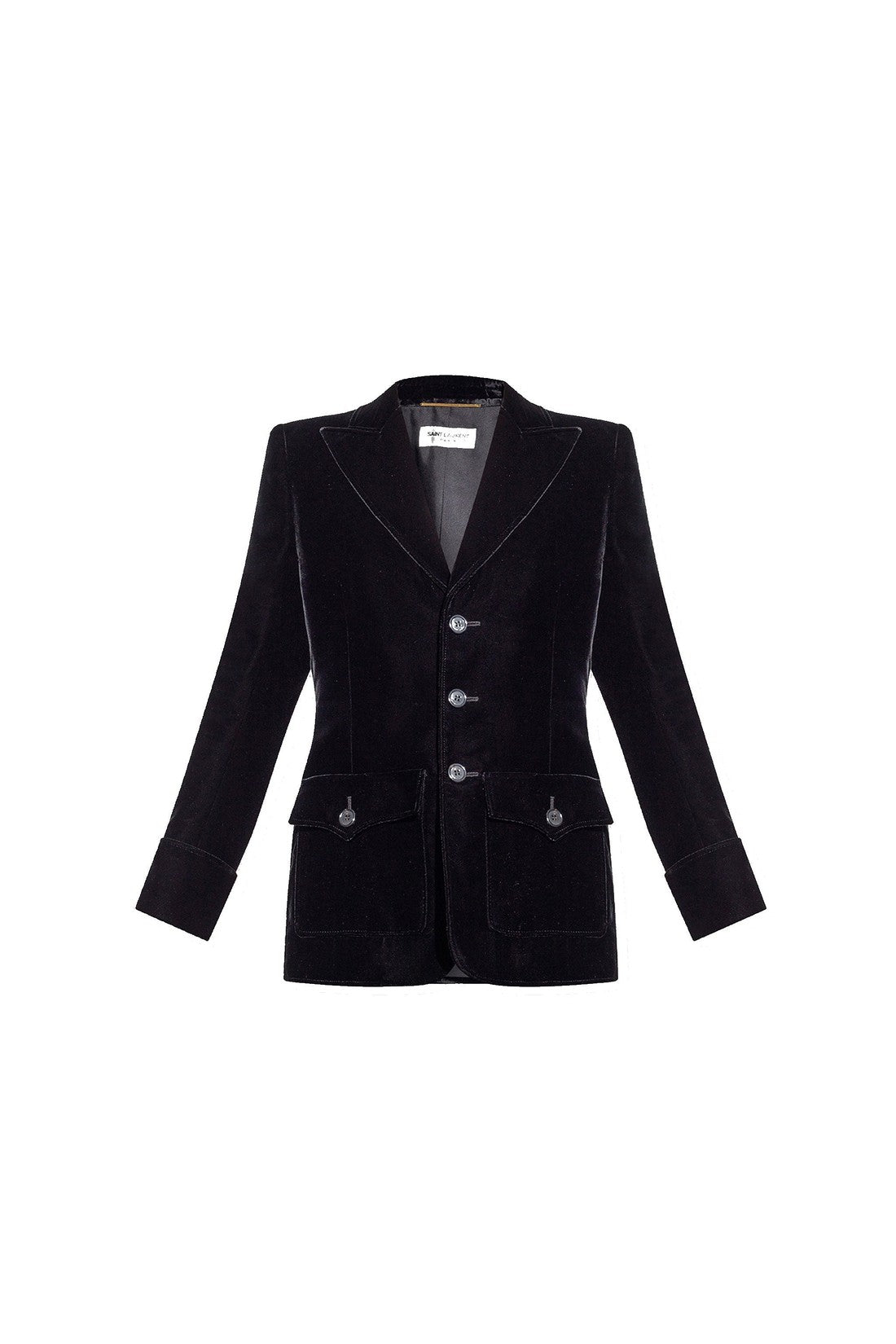 SAINT LAURENT-OUTLET-SALE-Blazer Schwarz-ARCHIVIST