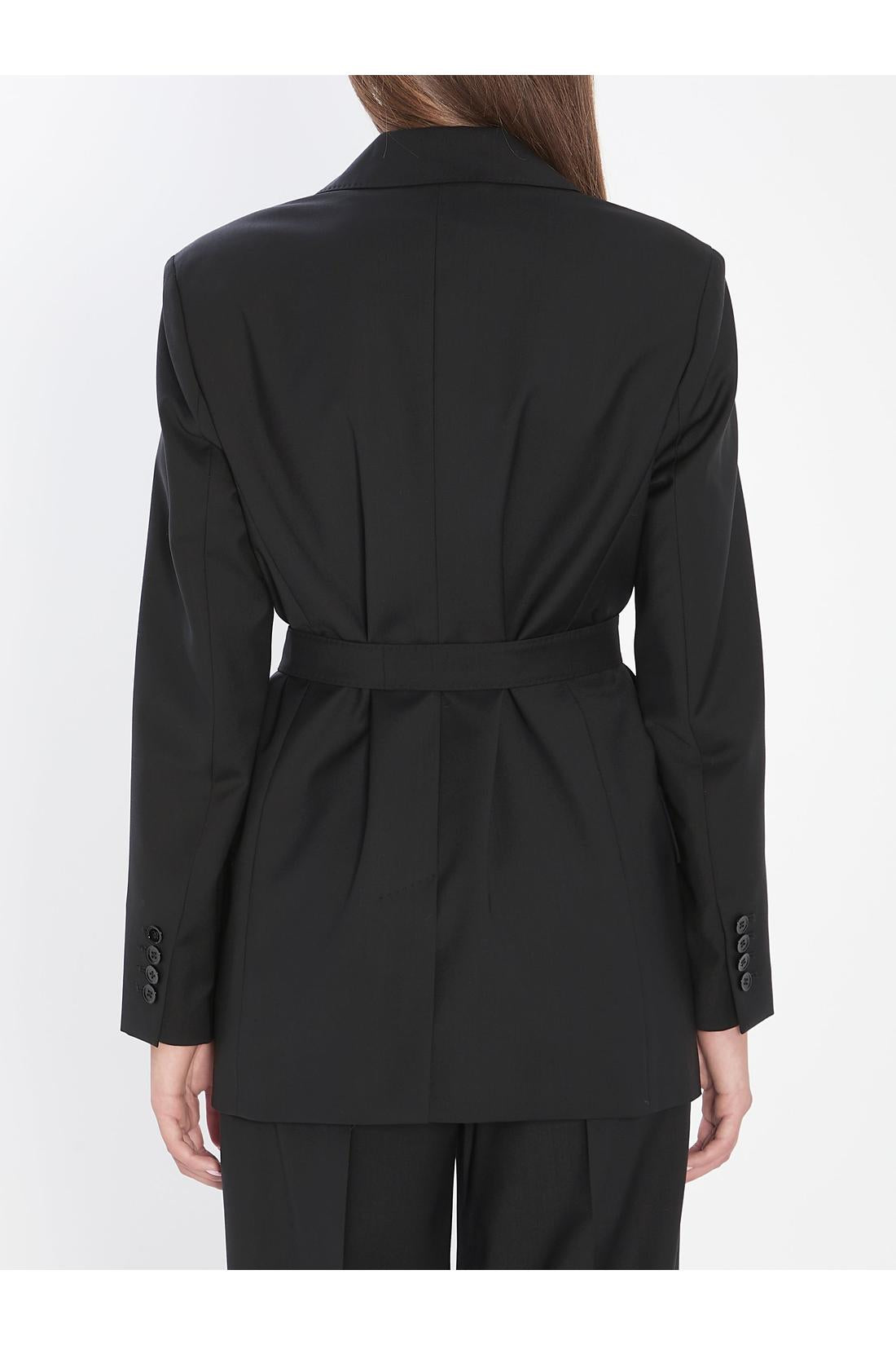 Max Mara-OUTLET-SALE-Blazer in wool canvas-ARCHIVIST