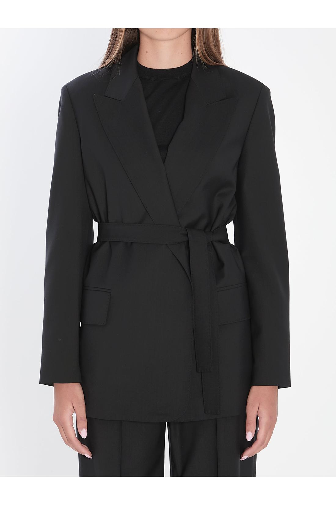 Max Mara-OUTLET-SALE-Blazer in wool canvas-ARCHIVIST