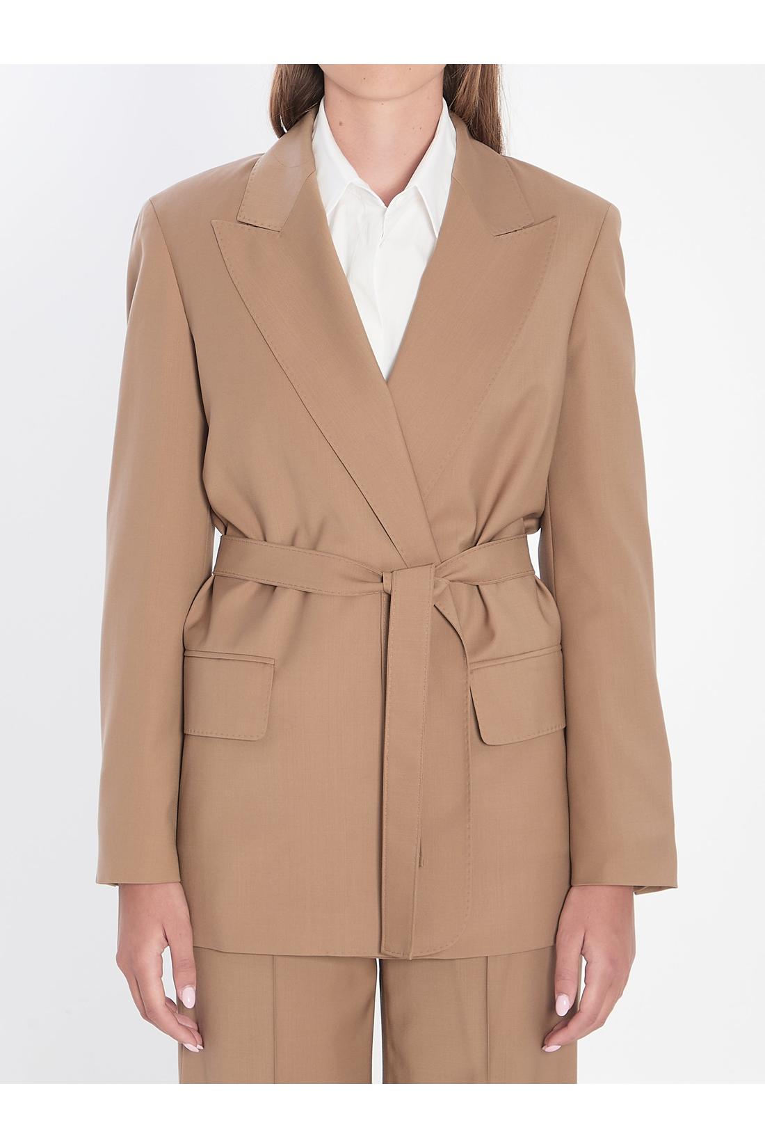 Max Mara-OUTLET-SALE-Blazer in wool canvas-ARCHIVIST