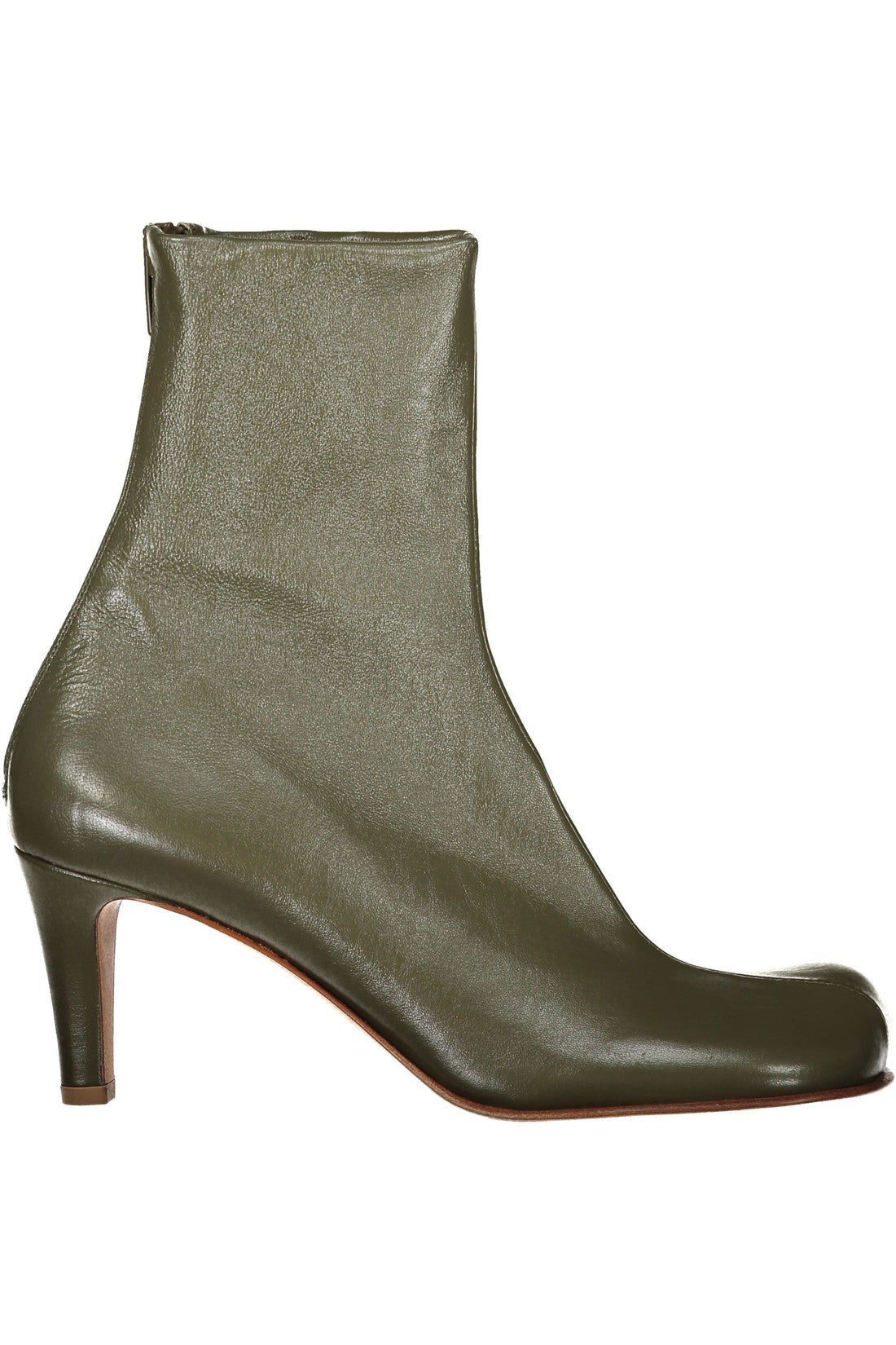 Bottega Veneta-OUTLET-SALE-Bloc leather ankle boots-ARCHIVIST