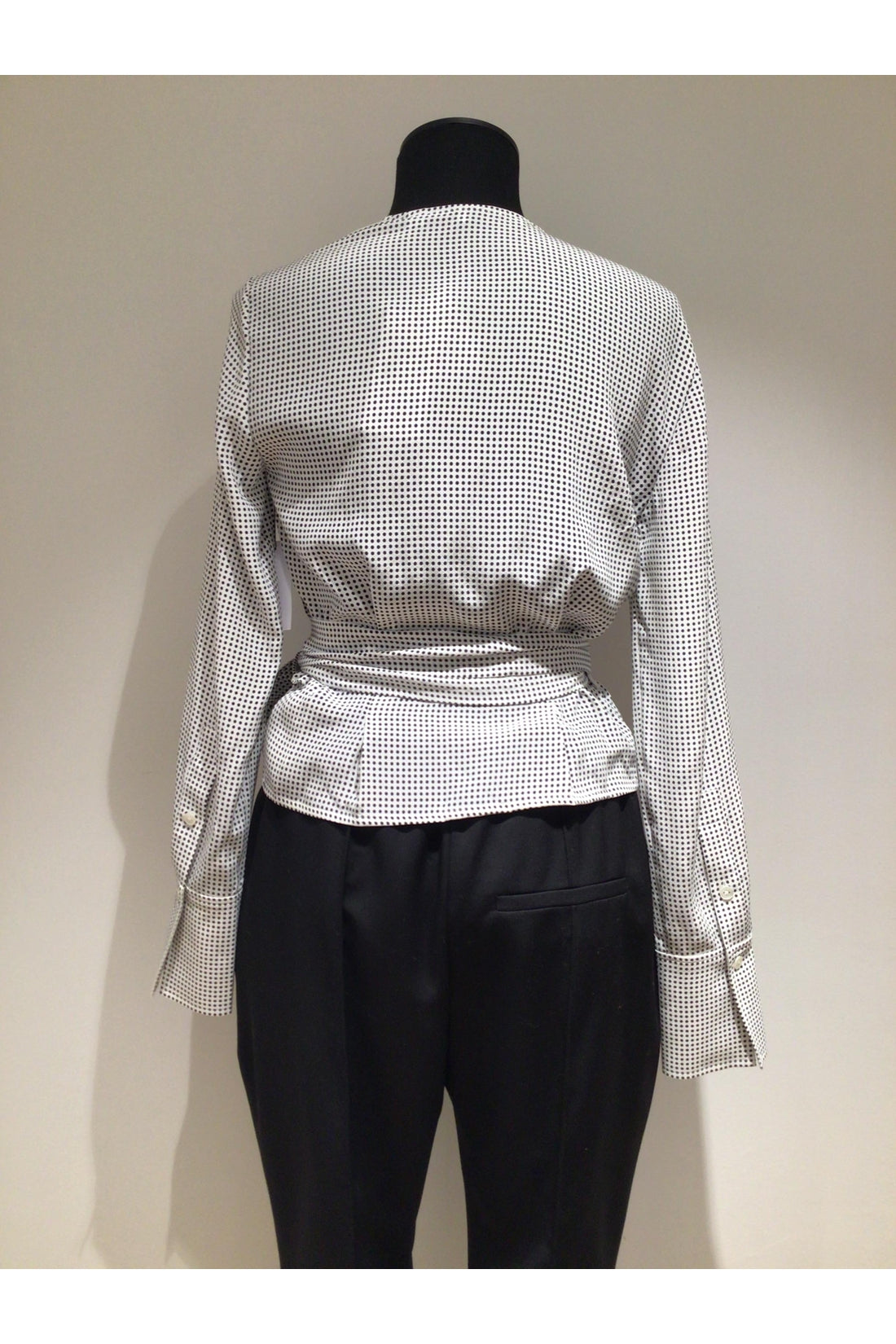Piralo-OUTLET-SALE-Blouse with polka-dots print-ARCHIVIST