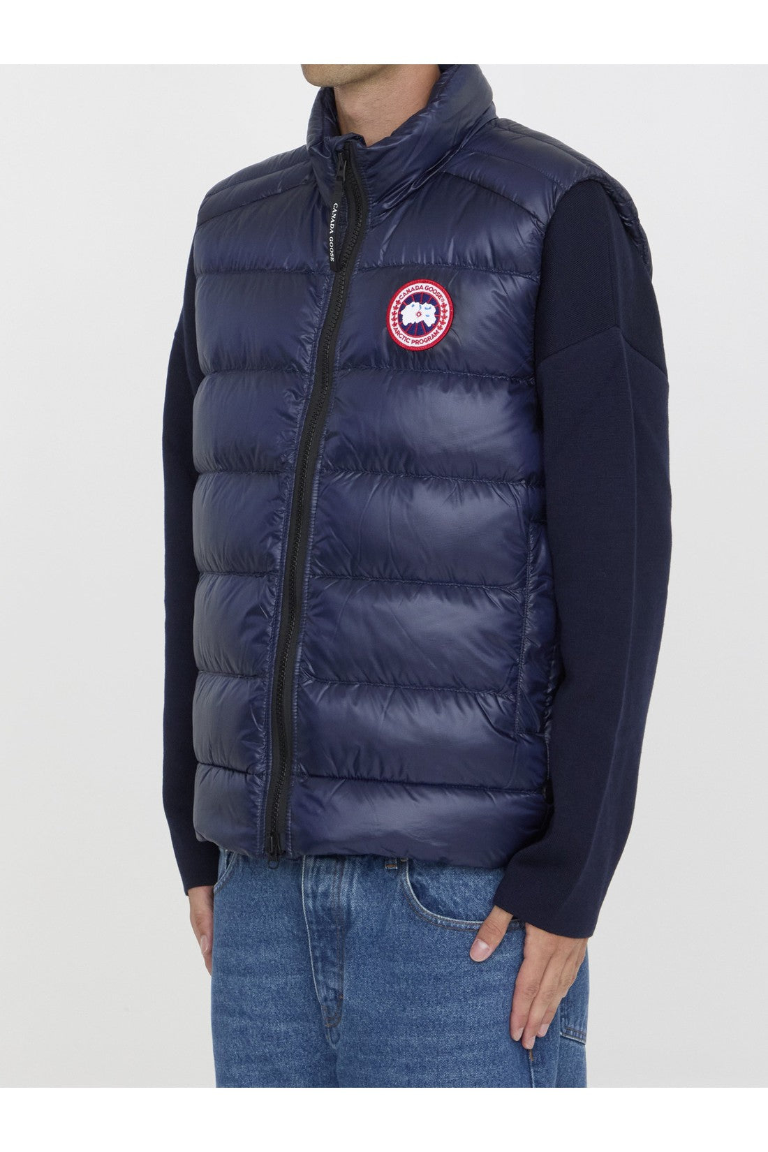 CANADA GOOSE-OUTLET-SALE-Blue Crofton gilet-ARCHIVIST