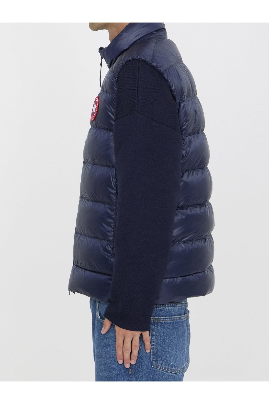 CANADA GOOSE-OUTLET-SALE-Blue Crofton gilet-ARCHIVIST