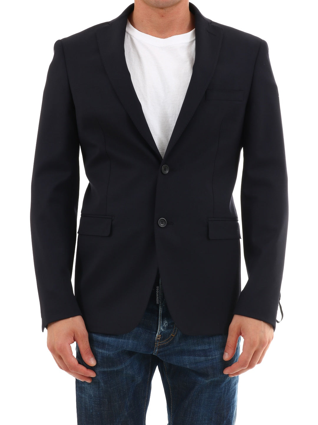 TONELLO-OUTLET-SALE-Blue Wool Jacket-ARCHIVIST