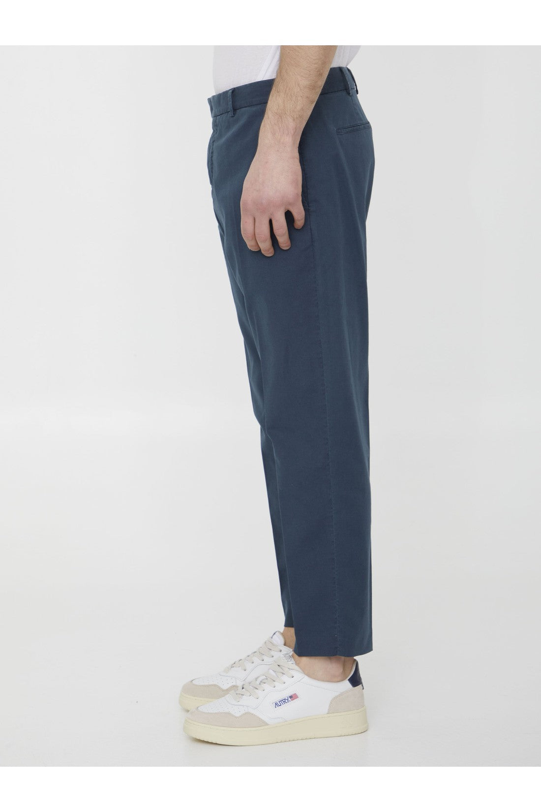 PT TORINO-OUTLET-SALE-Blue cotton trousers-ARCHIVIST