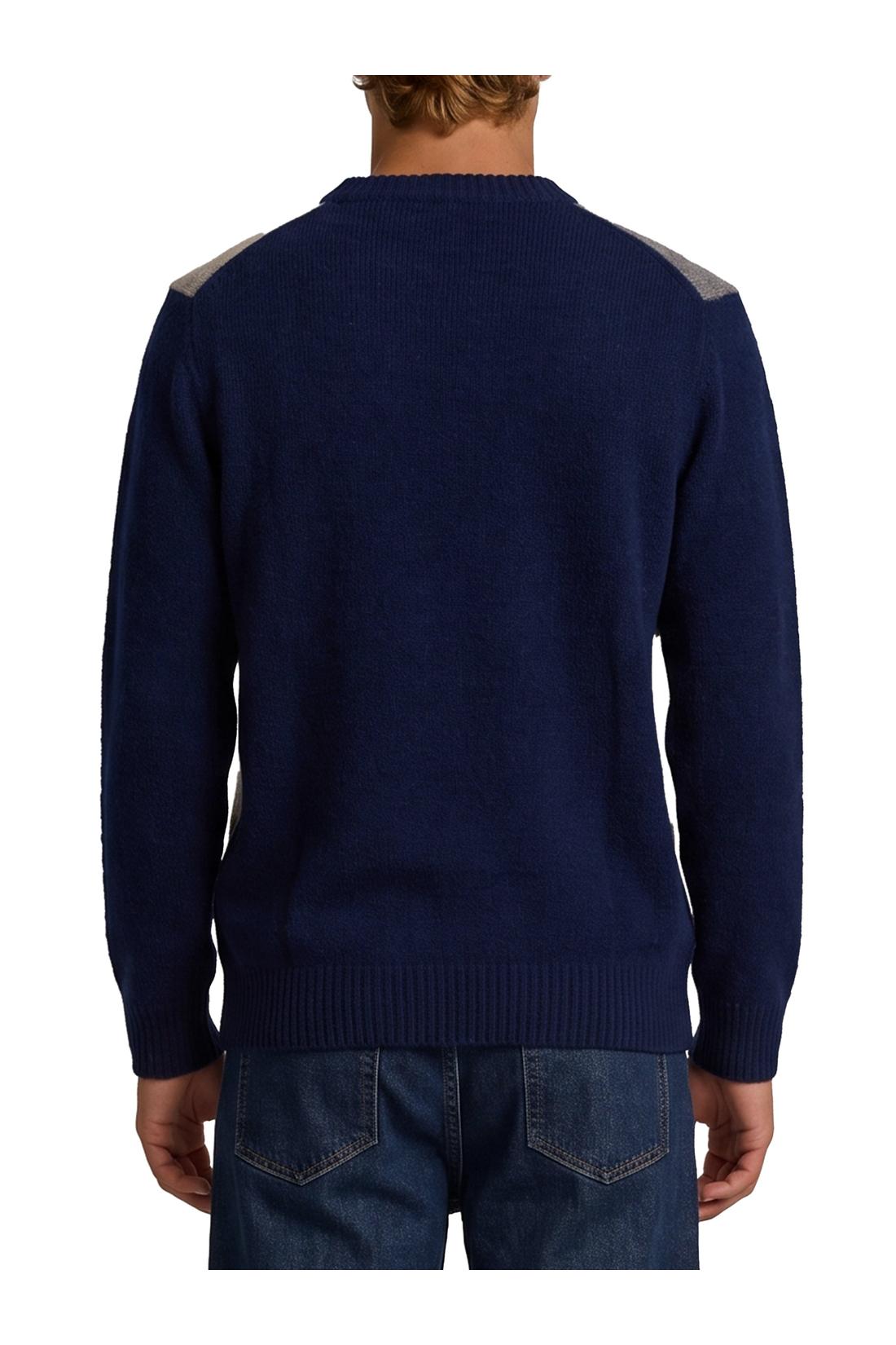 Ballantyne-OUTLET-SALE-Blue crewneck sweater-ARCHIVIST