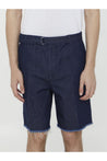 LANVIN-OUTLET-SALE-Blue denim bermuda shorts-ARCHIVIST